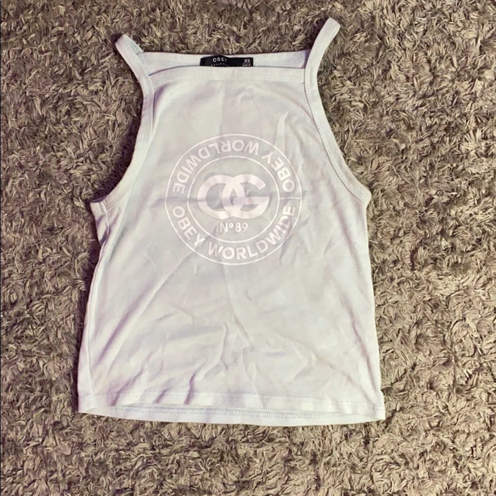 Obey crop top